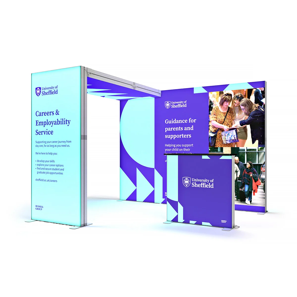 Posiciona tu marca con nuestros Stands modulares